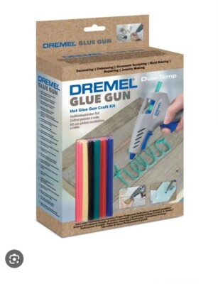 Dremel Heissklebe-Pistole-Set QUALITÄT Set! Neu! Basteln! Kleben! Reparieren! 