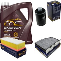 SCT Inspektionspaket 5L Mannol Energy 5W-30 FüR Audi A3 1.8 Tfsi 2.0 Q3 VW Golf