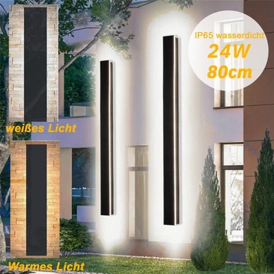 LED Outdoor Lange Wandleuchte Lampe Führte Wand Licht Villa Außenleuchte 80cm - Bild 1 von 4