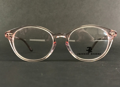 Jackson Rogers Eyeglasses Frames STILL PREPPY 750 Crystal Pink Round 47-17-130