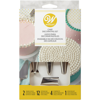 Wilton Cake Decorating Set with Piping Tips 18-Piece, Stainless Steel