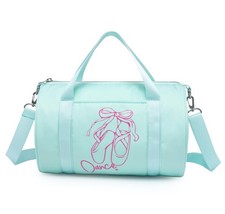 Girls Dance Tutu Bag,Kids Ballet Duffle Bag, age 2-6 Patina Green