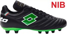 NIB Lotto Stadio OG II FG Soccer Cleat Multiple size Black Green 215017 1NI