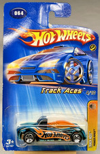 2005 Hot Wheels #64 Track Aces Power Pipes #4 5 Spoke Clear Blue