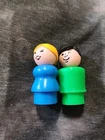 Vintage Fisher Price Little People Mom and Dad Figures Plastic
