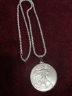American Eagle .999 Coin & .925 20" 3mm Rope Chain & 925 STERLING SILVER BEZEL — photo 4