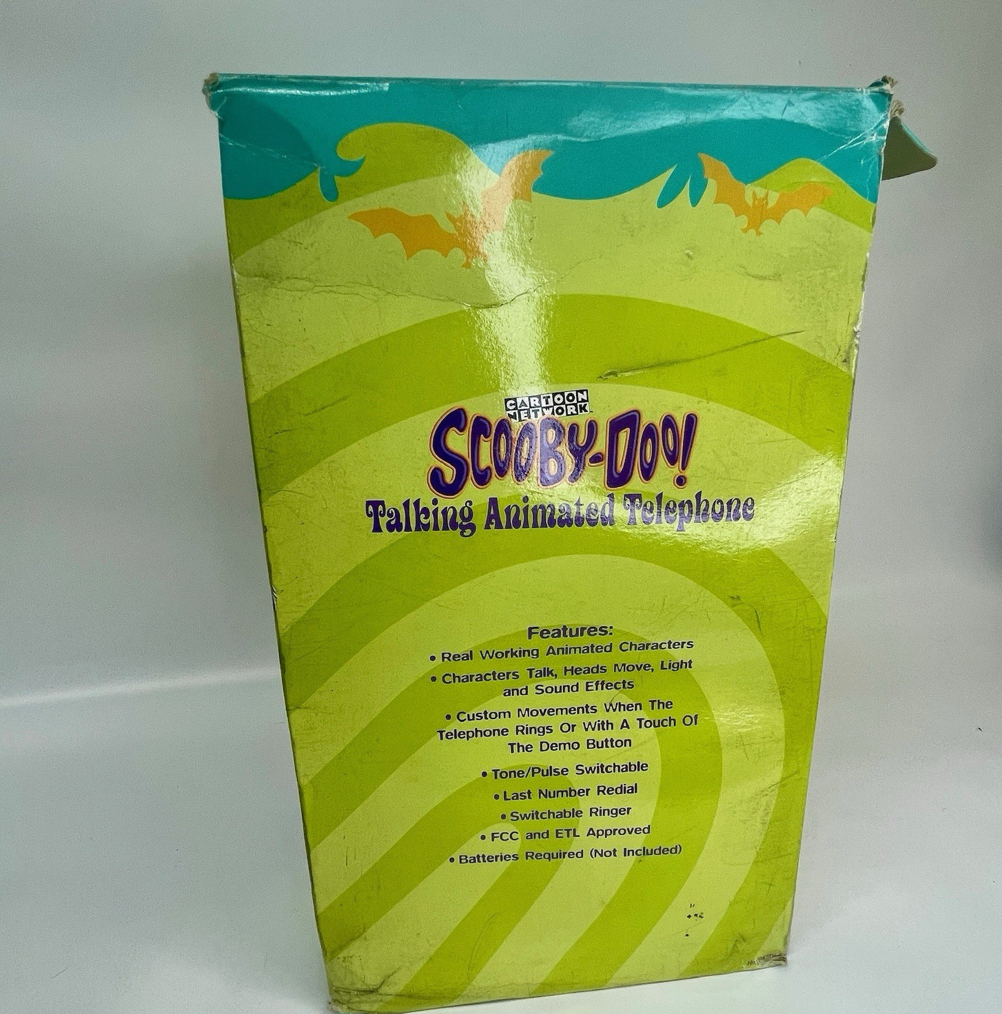 Vintage Scooby-Doo Push Button Telephone – With Original Box & Inserts – AS IS