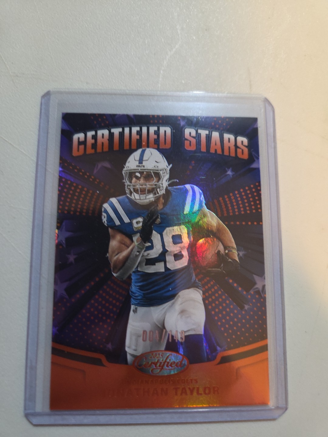 Jonathan Taylor #CST-JTR (Football Cards 2025 Panini Certified Stars) — is it worth grading?