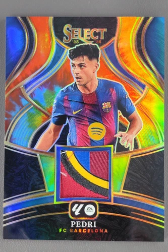 2025-26 Panini Select La Liga Pedri Memorabilia Patch Tie-Dye Prizm /25 #SM-P