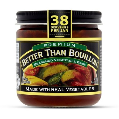 Better Than Bouillon Premium Seasoned Vegetable 8 Ounce (Pack of 1), Brown