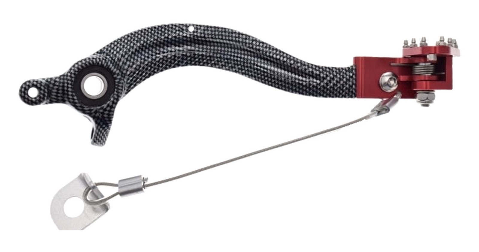 Levier de frein arriere KTM avec embout pliable anti-casse couleur orange