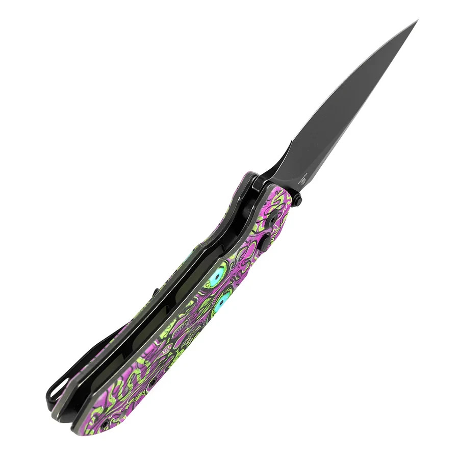 Tenable Fenrir Folding Knife Jade G10/Purple Undead Handle 14C28N
