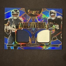 2025 Panini Select #MVJ-CRY Calvin Ridley Multiverse Jersey Blue Prizm (MEM)