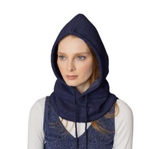 Unisex Sporty Snood Hat, Drawstring Hood Scarf, Neck Warmer, Winter Balaclava
