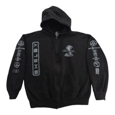 Shelby Cobra Shelby GT500 Black Zip Hoodie Sweatshirt Men  s Size L