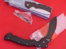 Cold Steel Rajah II Lockback Kukri Knife (6" Black) 62KGB New in box knife