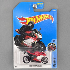 Hot Wheels Ducati 1199 Panigale Red & White HW Moto 3/5 85/365 2017