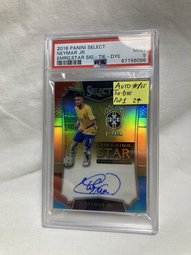 Neymar Jr. #ES-N 2016 Panini Select Emerging Star Signatures card