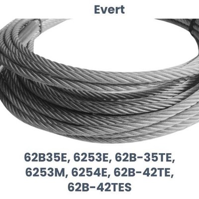Evert-Ersatz: Zweisäulen-Hebekabel 62B35E, 6253E, 62B-35TE, 6253M, 6254E, 62B-42