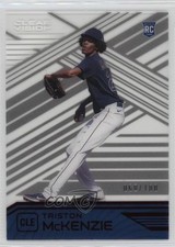 2021 Panini Chronicles Clear Vision Red 60/100 Triston McKenzie #16 s1i