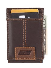 Genuine Dickies Men's RFID Leather Magnetic Front Pocket Wallet
