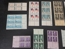 US Scott # 1105, James Monroe by Stuart, Plate Block of 1958 3¢ Stamps, MNH