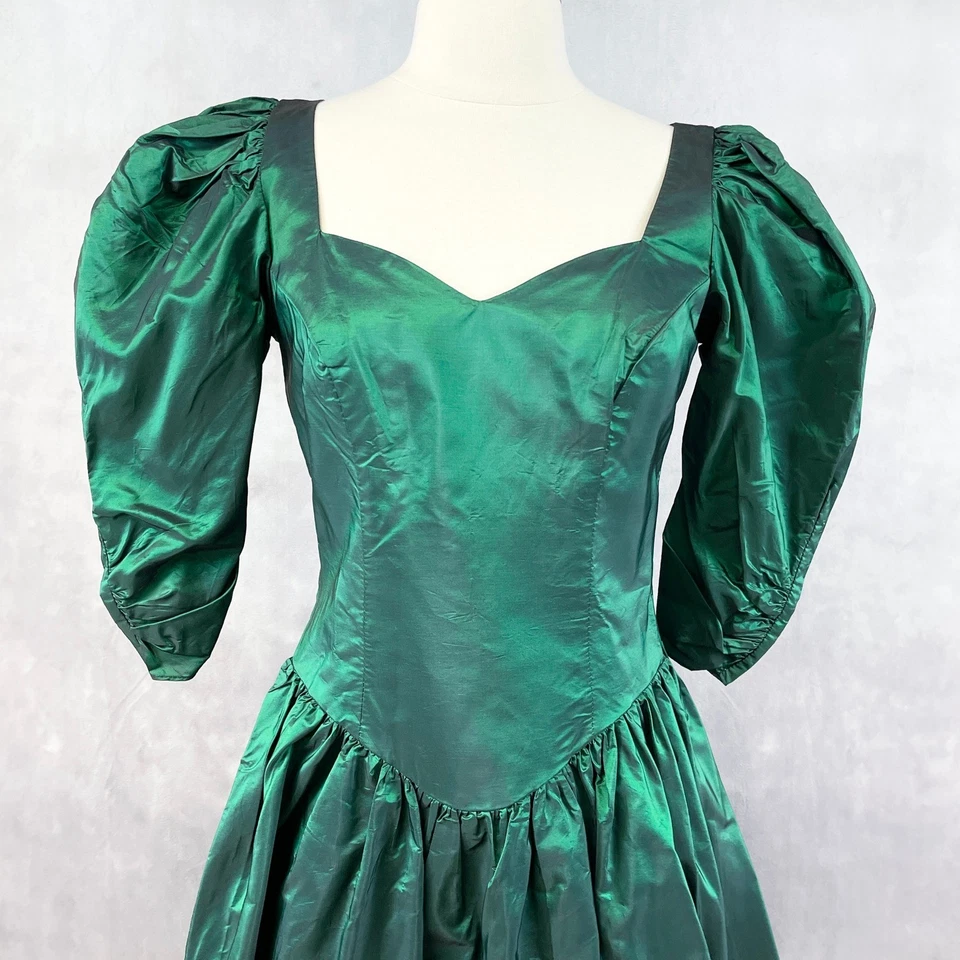 VTG 80s Alfred Angelo Womens Dress Small HoCo Formal Prom Coquette Party Holiday - Image 2 of 4