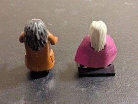 Replacement Hagrid + Dumbledore figures w/ paper roof Lego Harry Potter 4707 hut
