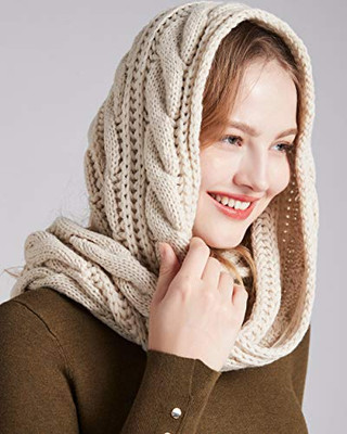 Womens Thick Ribbed Knit Winter Infinity Circle Loop Scarf  display picture 1