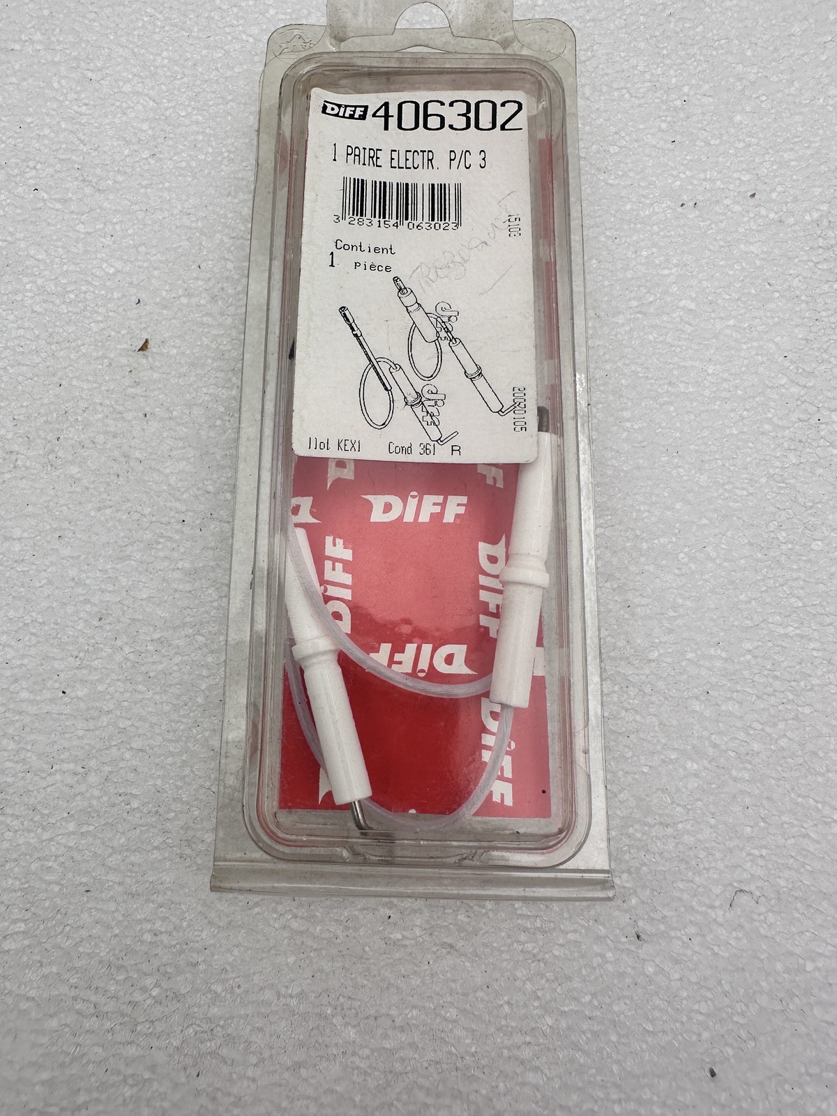 Électrode P/C 3 DIFF 406302 en céramique isolante haute performance pour brûleur