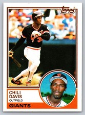 1983 Topps - #115 Chili Davis | San Francisco Giants NM