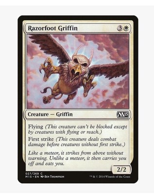 Razorfoot Griffin | M15 | Flying First Strike | MTG Pauper EDH | Lightly Played