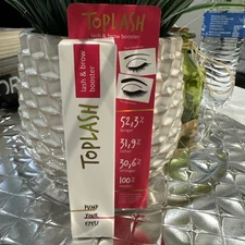 Toplash Eyelash Growth Serum for Longer, Thicker, Fuller Brows & Lash 0.1 fl.oz.