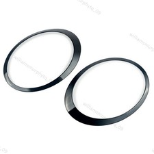 Glanz Schwarz Scheinwerfer Zierring Blende F&uuml;r Mini Cooper R55 R56 R57 R58 R59 t