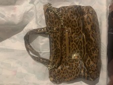 Steve Madden Cheetah Print Crossbody Bag with Double Handle and Removable Strap