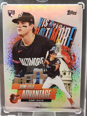 2025 Topps Series 1, Coby Mayo HOME FIELD ADVANTAGE #HA-14, Orioles