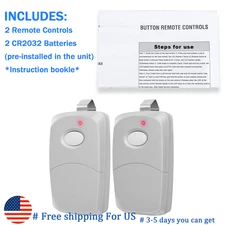 2PCS Remotes for Linear 10 dip 308911 306010 MCS306010 300MHz Garage Door