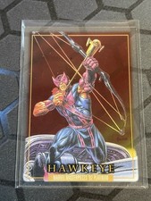 2024 SkyBox Marvel Masterpieces 92 Platinum Hawkeye #34 Clear Cut