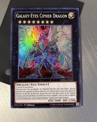 Yugioh Galaxy-Eyes Cipher Dragon DPDG-EN040 Super Rare 1st Ed LP