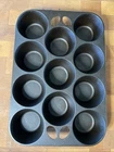 Griswold No. 10 (11 Cup) Cast Iron Muffin Pan 949C, Erie PA, Restored