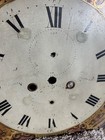 Old Antique Painted QUEEN FANCY gold Metal Tall Case Grandfather Clock Dial Face — photo 6