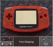 GBA Nintendo Game Boy Advance Replacement Housing Shell Screen Clear Orange USA 