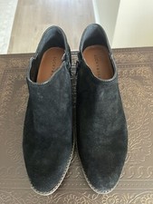 Women  s Lucky Brand Faithly Shoes - Black Oiled Suede Size 9.5 New With Box