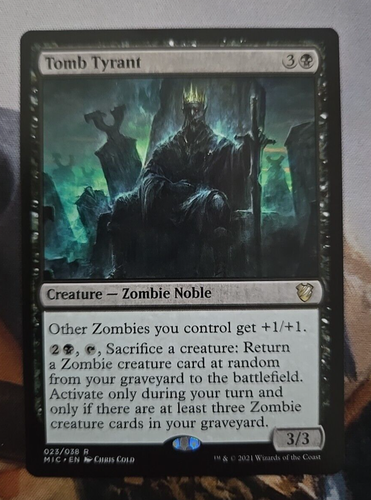 1x - Tomb Tyrant - CMR: Innistrad: Midnight Hunt - NM MTG