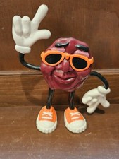 Rare LARGE Vintage 1987 CALIFORNIA RAISINS Orange Band Member 5 1/2" Pvc Toy Fig