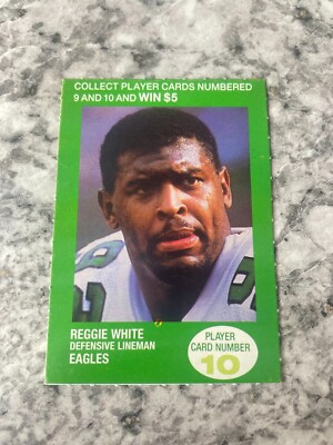1990 BP Petroleum REGGIE WHITE Philadelphia Eagles - Oddball Card!
