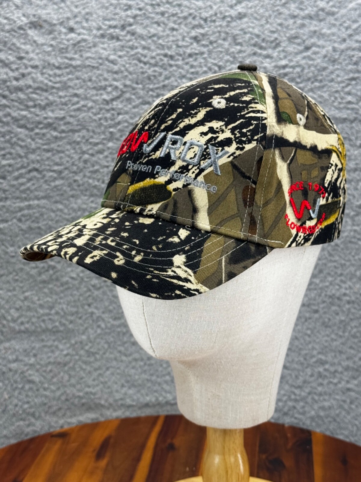 Camo Flowrox Proven Performance Hat Adjustable Ba… - image 2