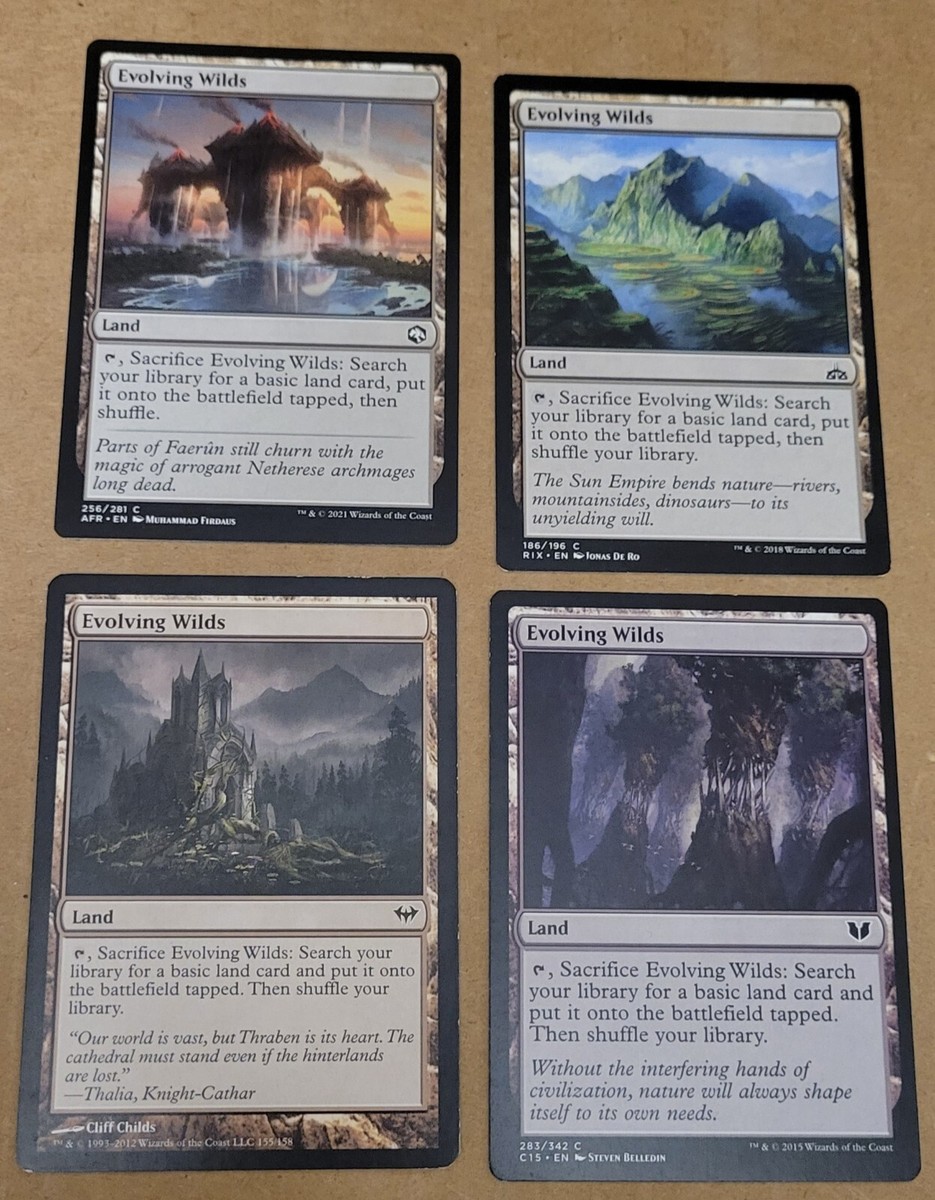 cards like evolving wilds mtg Evolving Wilds [Dragons of Tarkir] Moderately Played