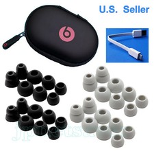 32 Replacement BLACK/GRAY Ear Buds for Monster Beats Powerbeats 2 / 3 CASE,USB