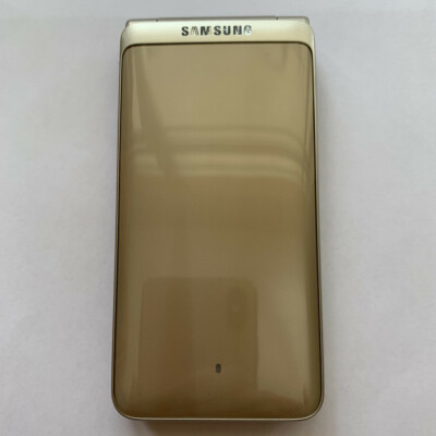 Unlocked Samsung Galaxy Folder2 G1650 Dual SIM 16GB Flip LTE GOLD Phone Open Box